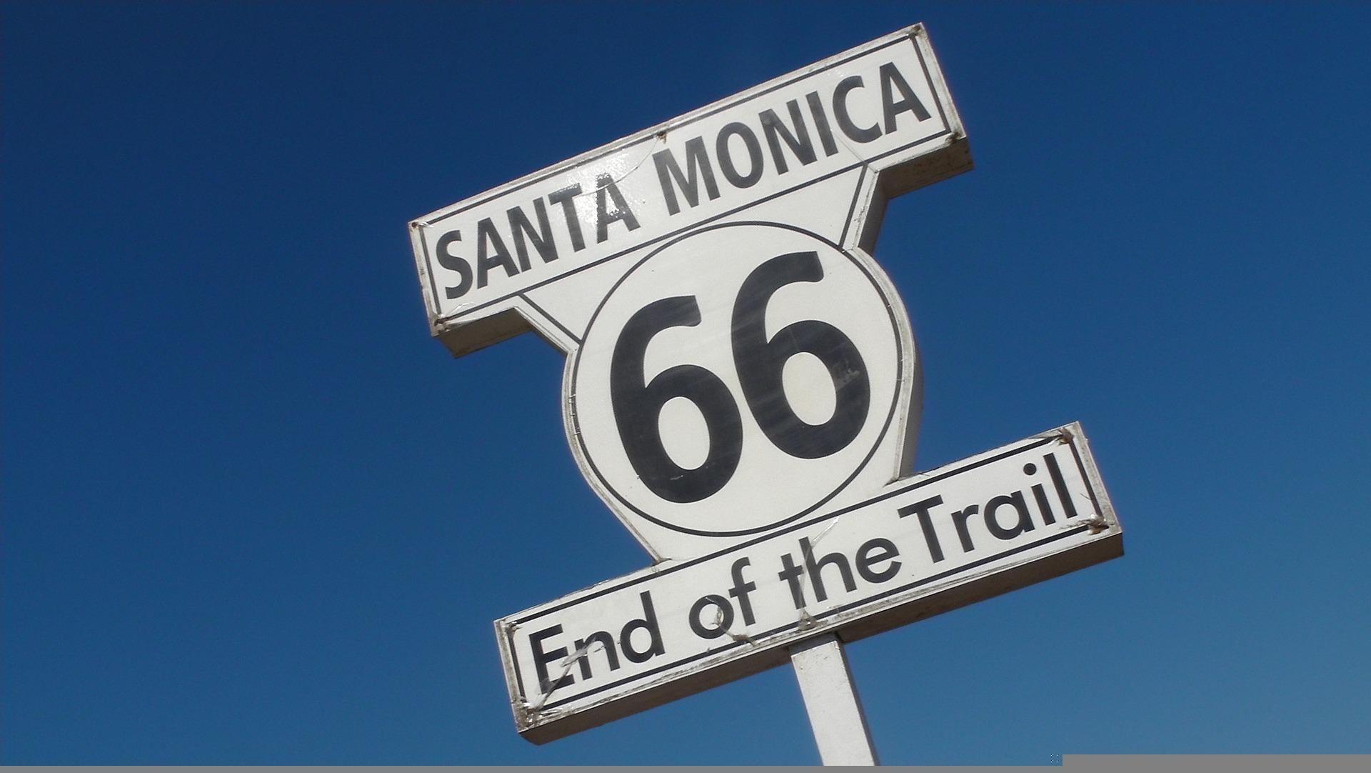 A Santa Monica Road Sign